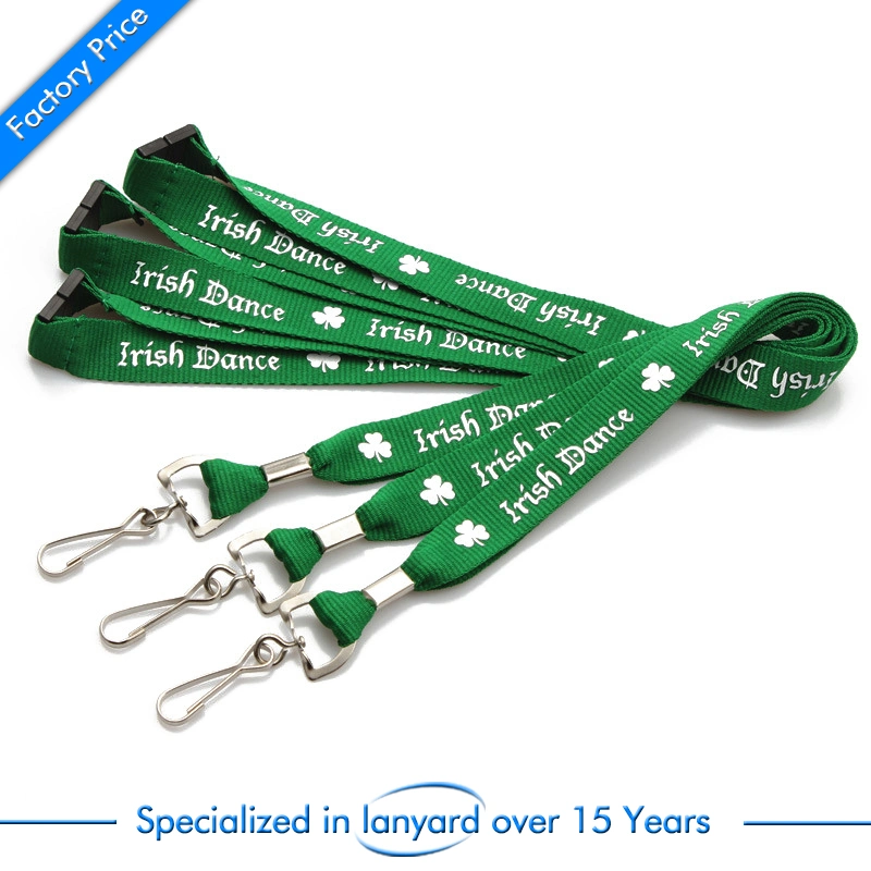 Wholesale/Supplier Customized Logo Tubular Screen Printed Lanyard with Reel Badge From China