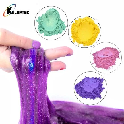 El polvo de mica de pigmento en polvo de Kit de alimentación de Slime Perla perlado pigmento brillo