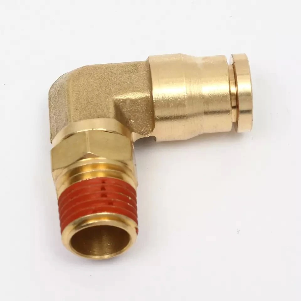 Male Thread Metal Pneumatic Push Quick Connecting Tube Fitting