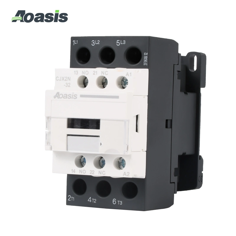 2023 New Aoasis Cjx2n-38 Contactor LC1d 38A DIN Rail Magnetic Contactor 220V