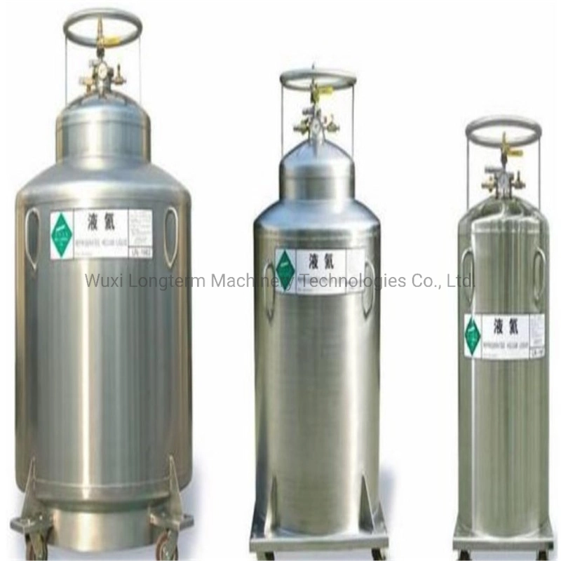 Cylindrical Stainless Steel 175/195/230 Liter Liquid Nitrogen Dewar, Welded Insulated Cryogenic Liquid Cylinder at an Affordable Price~