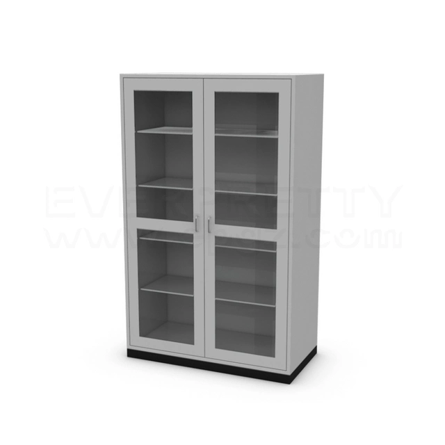 Hospital Steel Plan Swing Metal Door Filing Lab Storage Cabinets with Drawers