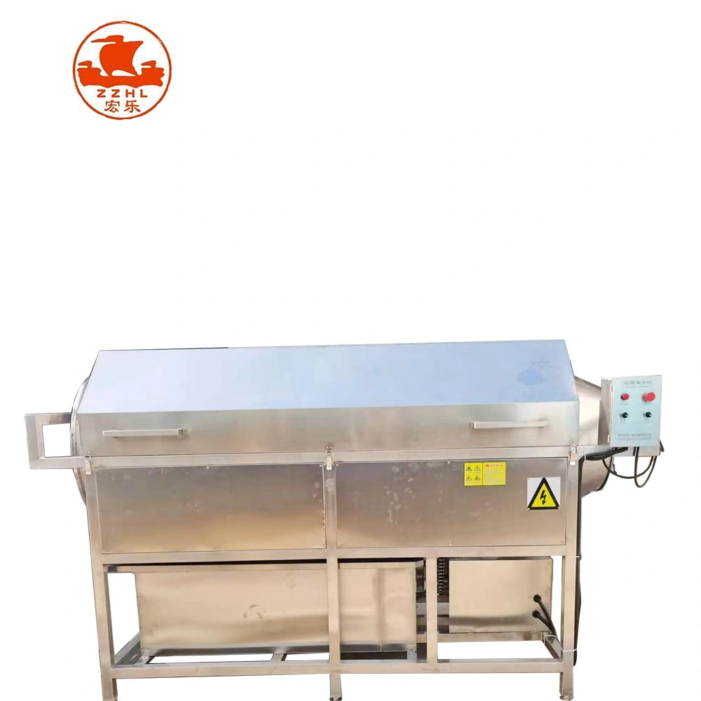 Agriculture Industrial Food Cashew Rotary Drum Washing Flexible Packaging Bag Cleaning Drying Machine