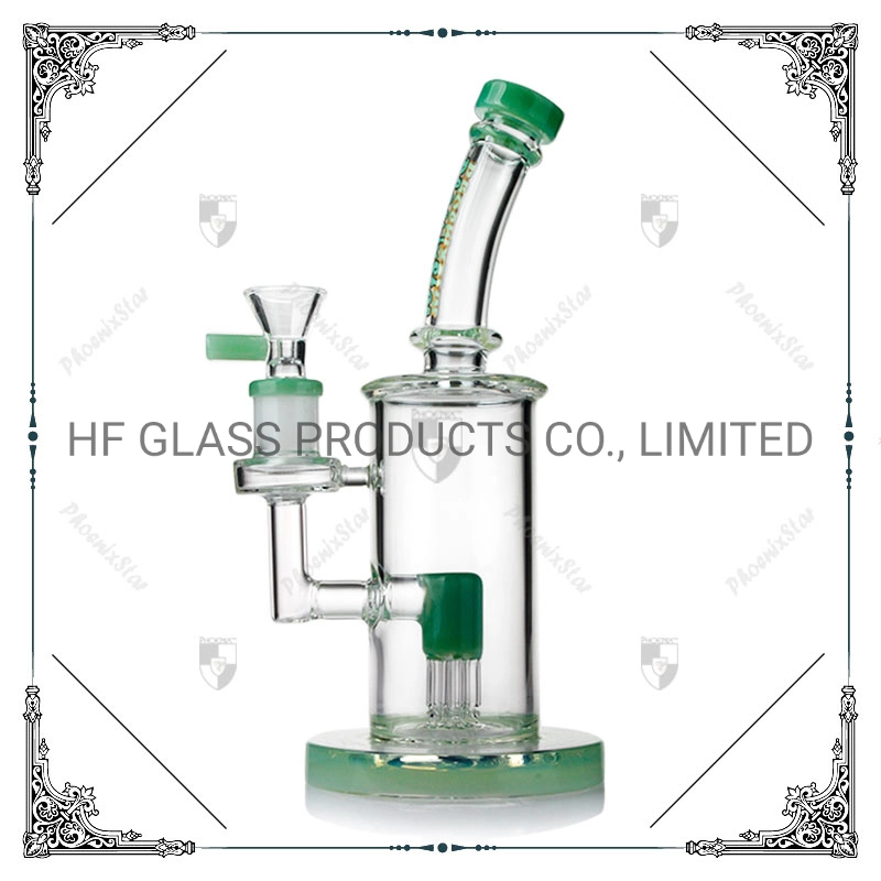 Phoenix 8.8 дюймов 5 Arms PERC Recycler Nectar Collector Shisha Кальян стеклянный для курения водопровод