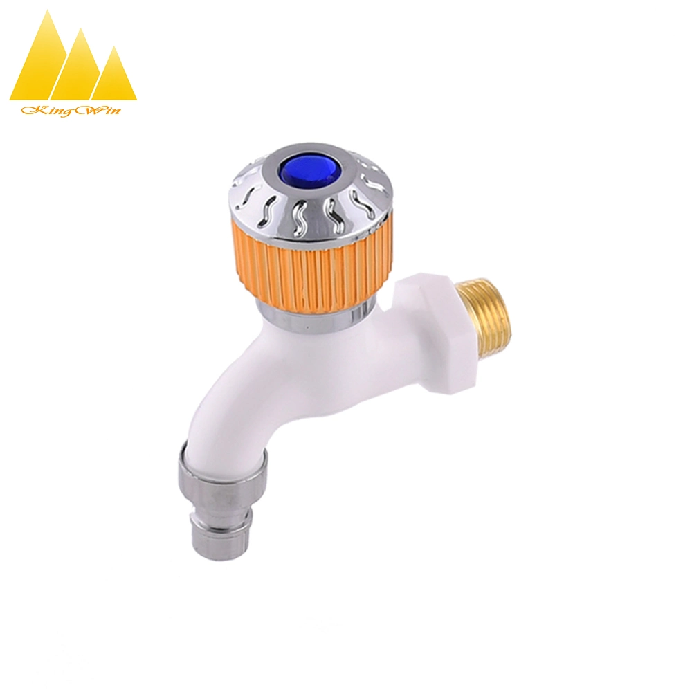 China Factory 1/2" Hot Vender plástico Colorful agua grifo Baño Grifo multifunción PPR Bibcock