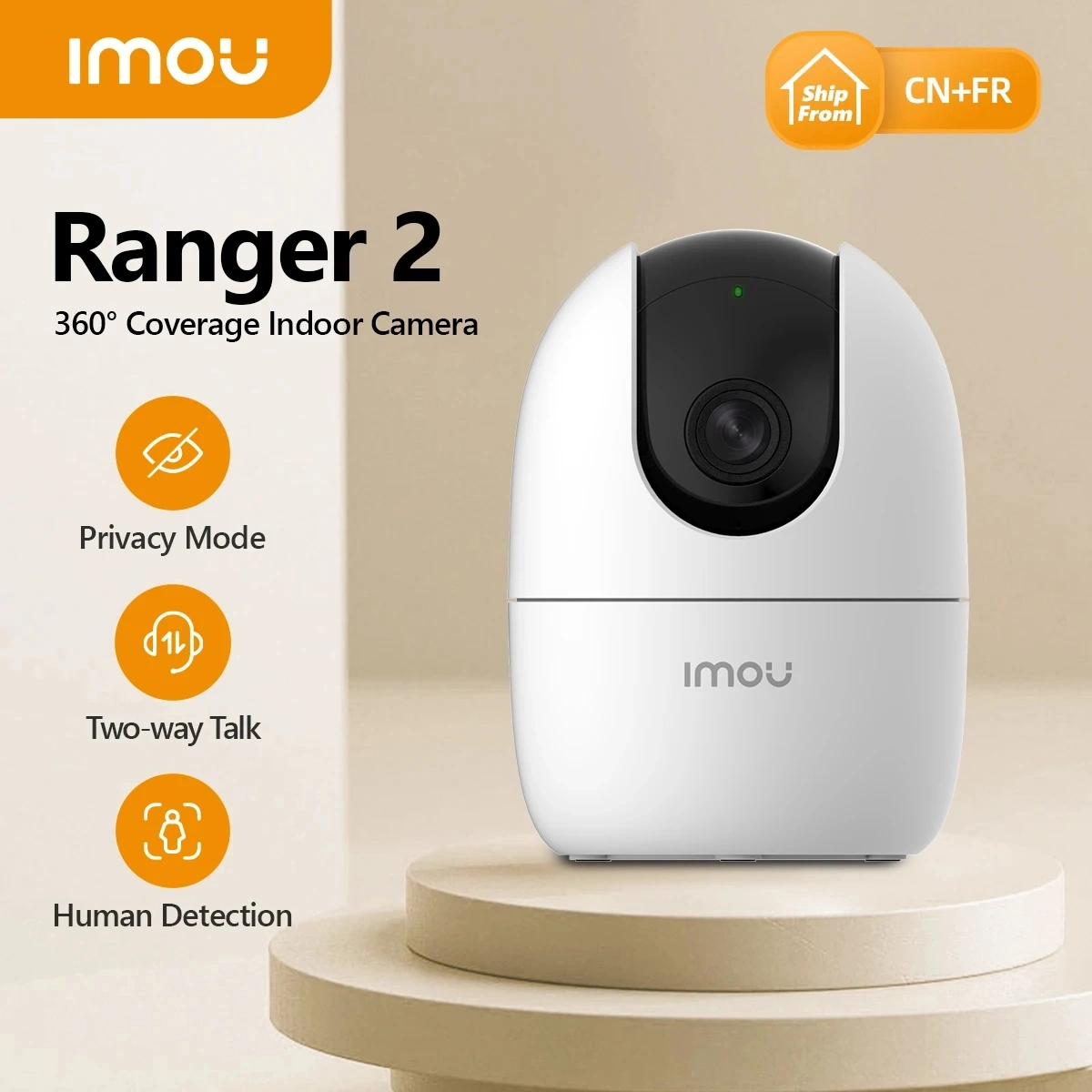 Dahua Imou Ranger 2 Seguridad en casa WiFi Visión Nocturna detección humana