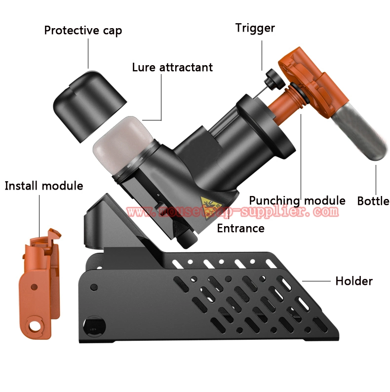 Multi-Catch armadilha de rato Smart Auto Reset Rat assassino de roedores com suporte