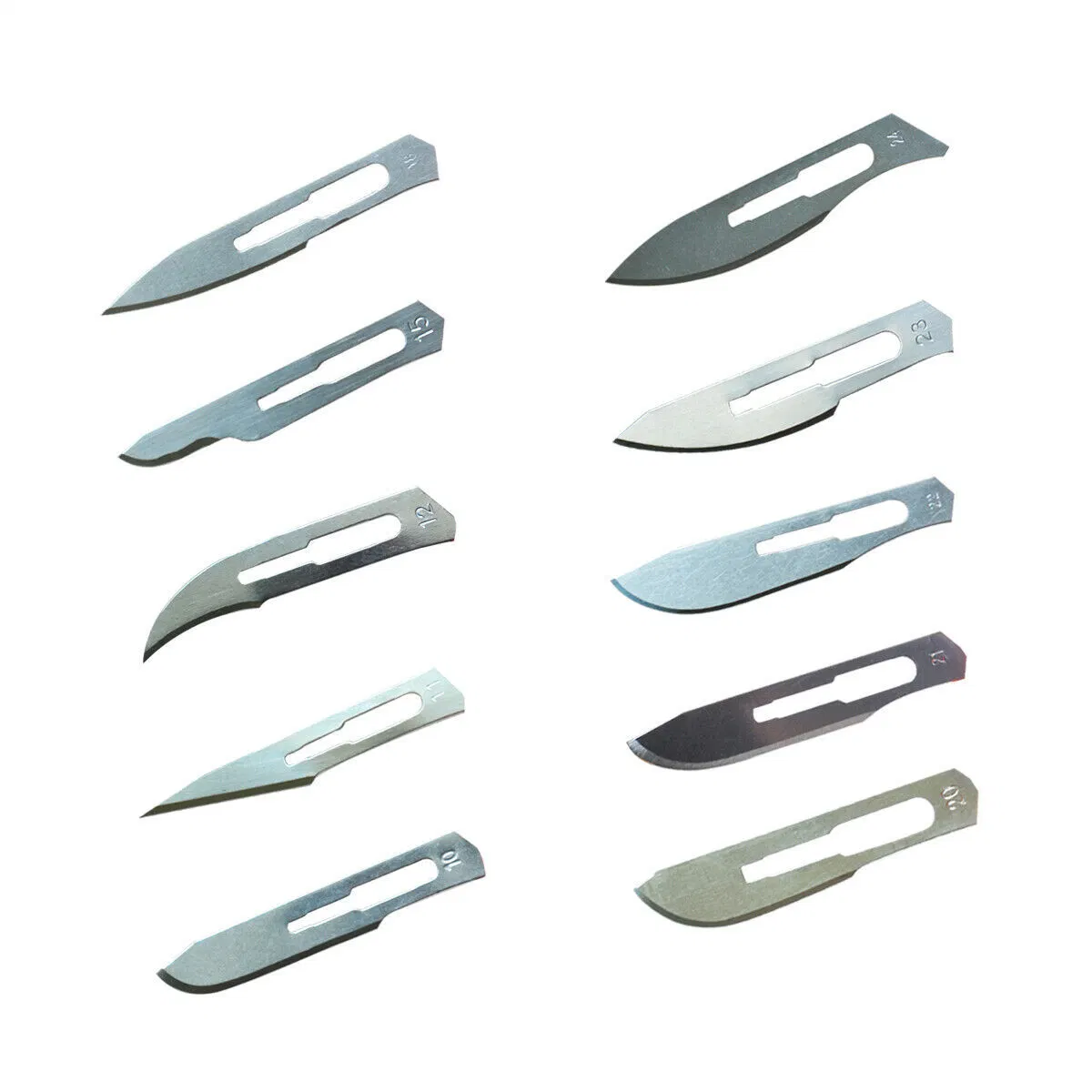 Disposable Carbon Stainless Steel Scalpel Surgical Blade with Without Handle FDA