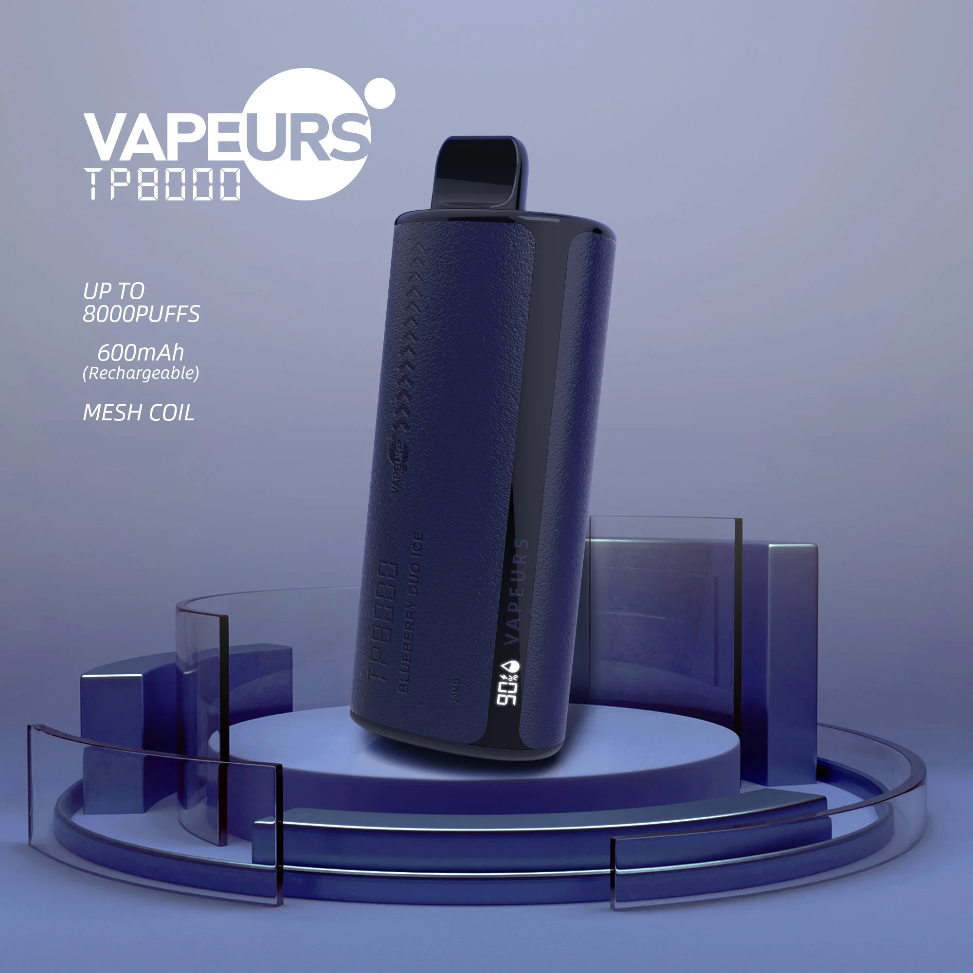 Original Fabrik Großhandel I Vape Mazaj Tugboat Vape Puff Bar 5000 6000 8000 9000 Puffs mit Smart Screen Display Großhandel E Zigarette