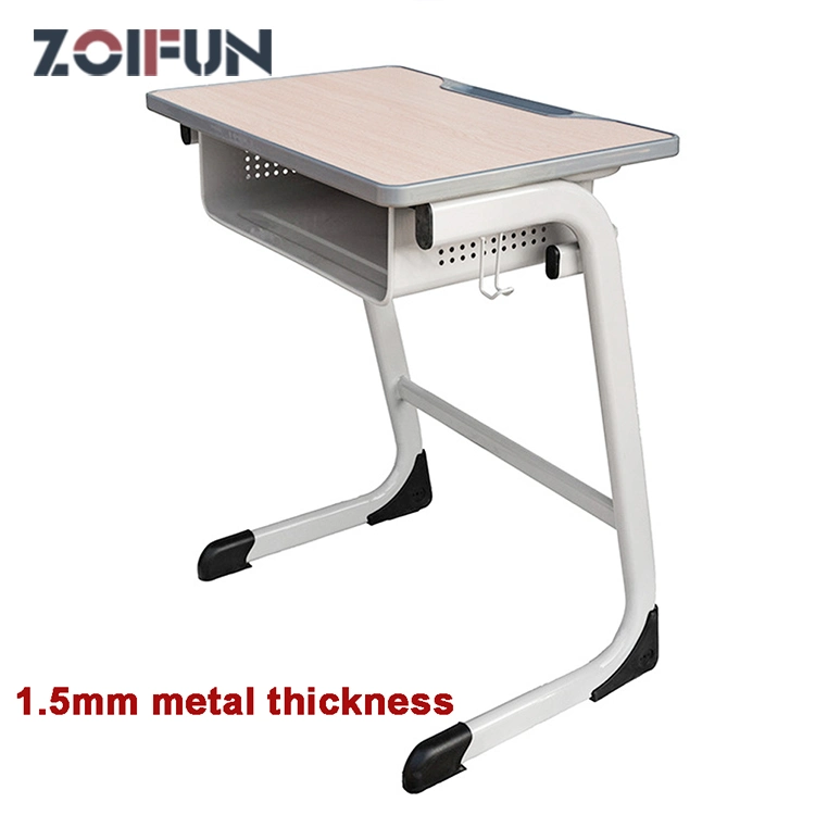 MDF HPL Melamine Table Plastic Metal Chair; Classroom University School Student Furniture Set