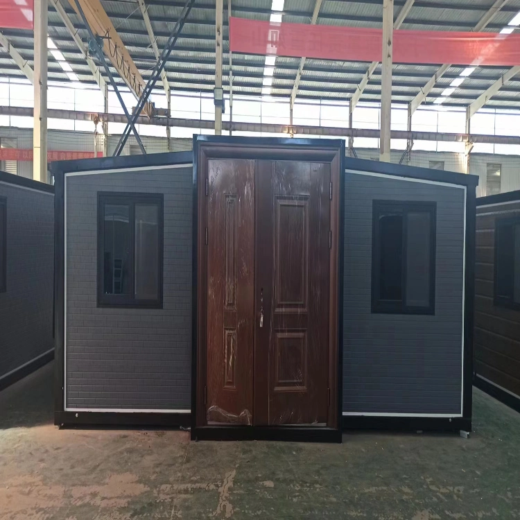 20FT Low Cost Double Wings Packaging Box Light Steel Mobile Panel Houses Container House Home Granny Flat Tiny House