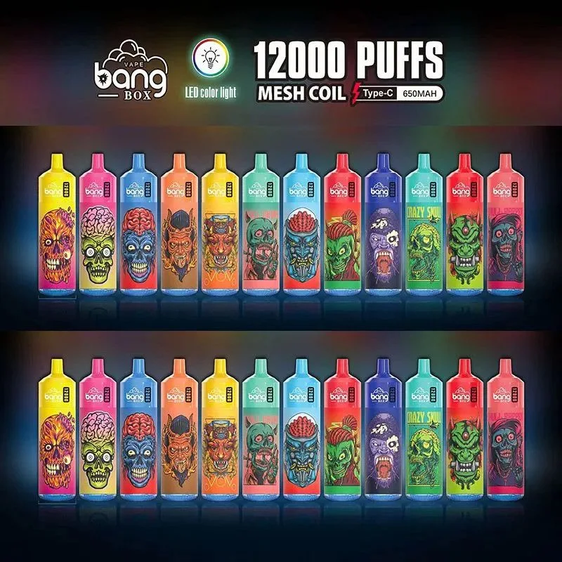 2023 Original Factory Bang Brand Tornado Bang Box 12000 Puffs with LED Bang XXL Bang King Disposable/Chargeable Wholesale/Supplier Vape