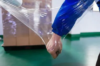 Bedruckte Virgin PP Stretch Film Wrap gute Klebstoff PE Stretch Verpackung von Palettenfolie für den industriellen Einsatz