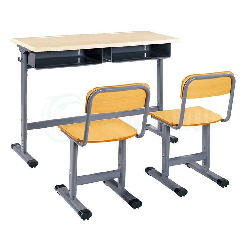 High quality/High cost performance  Primary High School Student Werzalit School Desk and Chair