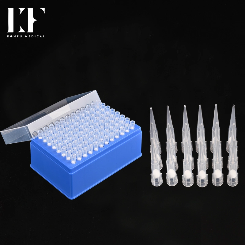 ISO Low Residual Plastic Lab Robotic Pipette Filter Tip Suitable for Beckman 20UL in Lab