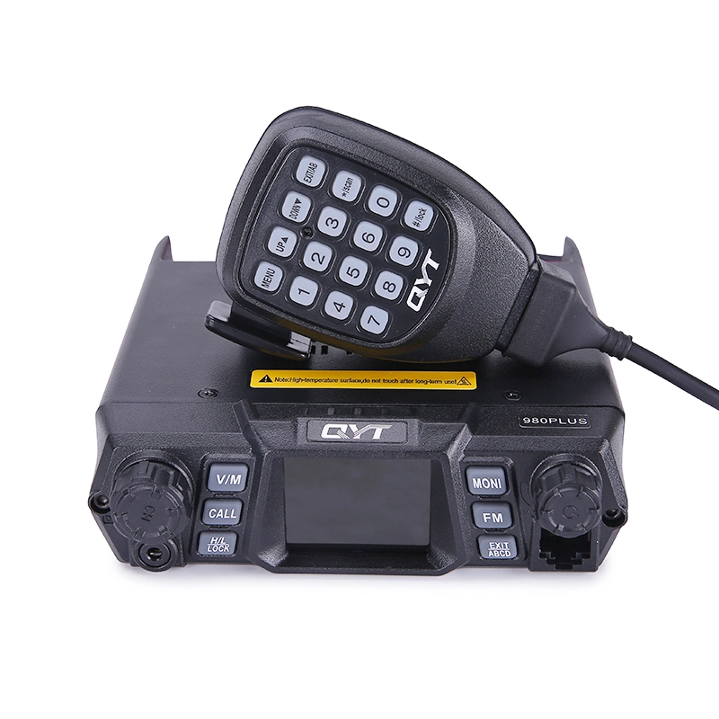 Qyt KT-980 plus monter la radio du véhicule 136-174MHz UHF VHF 400-520MHz 75W à double bande de base Chariot Mobile Radio Amateur de voiture KT980 Plus