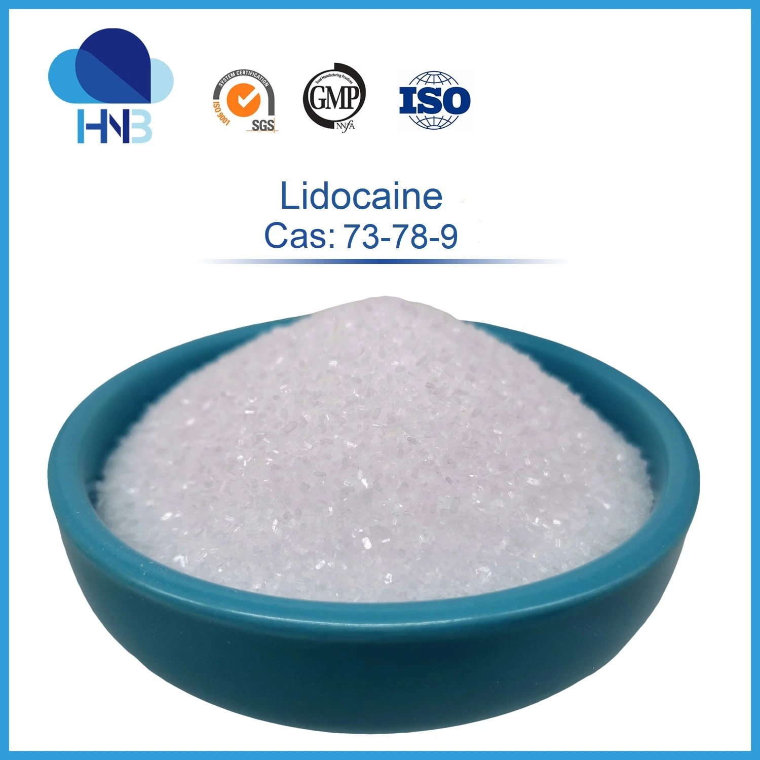 Manufacturer Supply CAS 73-78-9 99% Lidocaine HCl Powder