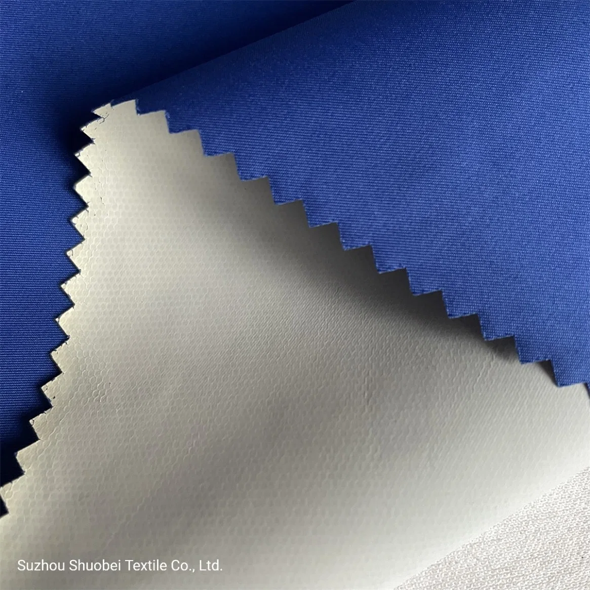 100%Polyester 50d 2/1 Twill Pongee Fabric Combined PU Transfer Film for Down Coat