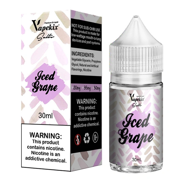 Comercio al por mayor 30ml 20mg de nicotina Helado sal jugo líquido Vape