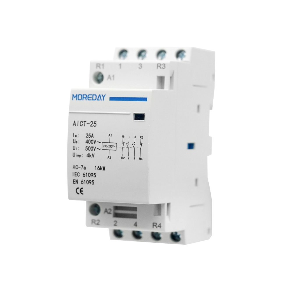 Casas modulares tipo contactor AC 63A, 2p circuito eléctrico contactor AC 2sin contactor magnética AC 110V/220V 50Hz