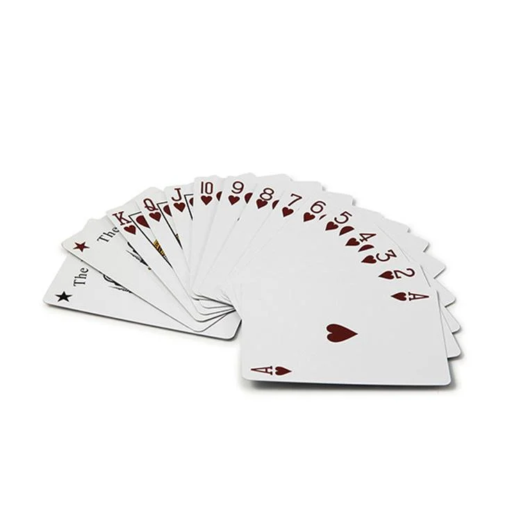 Plastic and Paper Blank Sublimation Custom Design Card Game Playing Cards with Box Printing PVC Poker Cards