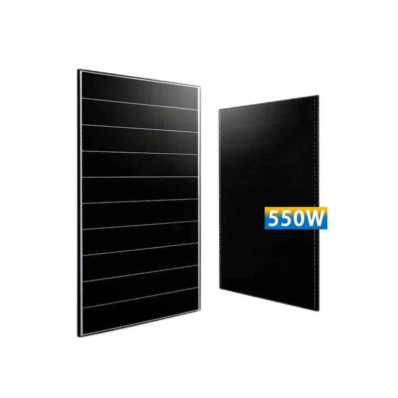 Quick Shipment Overlapping Solar Cell Panel Shingles Solar Panel 550W Black Solar Energy Module