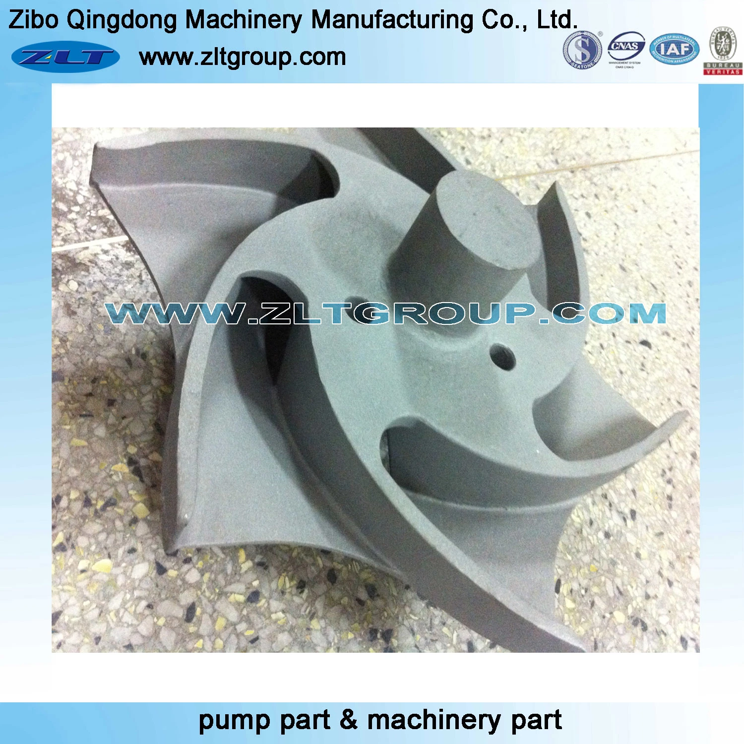 Customized High quality/High cost performance ANSI Chemical Process Centrifugal Zlt 196 Pump Parts in Stainless Steel CD4/316 by Lost Wax Casting