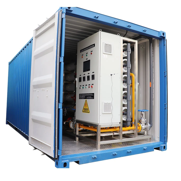 10000lph Container Seawater Desalination Plant Water Purifier Treatment Machine RO Pure Drinking Water Making