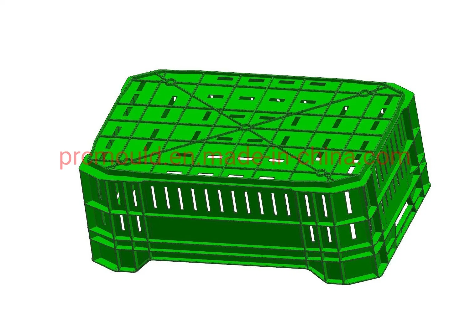 Plastic Injection Strong Vegetable Crate Box Mold Manufacturer From China