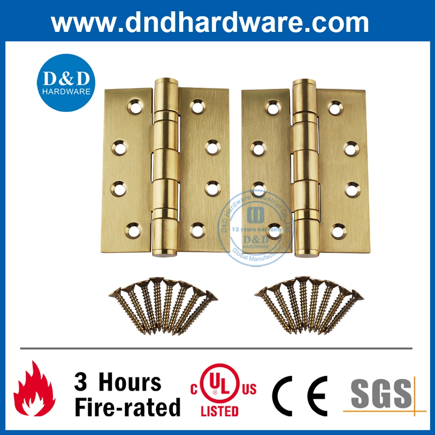 UL Fire Rated Stainless Steel Golden Door Furniture Hardware Accessories Commercial Door Ironmongery Construction Hinge Hardware Wooden Door Hardware Fitting