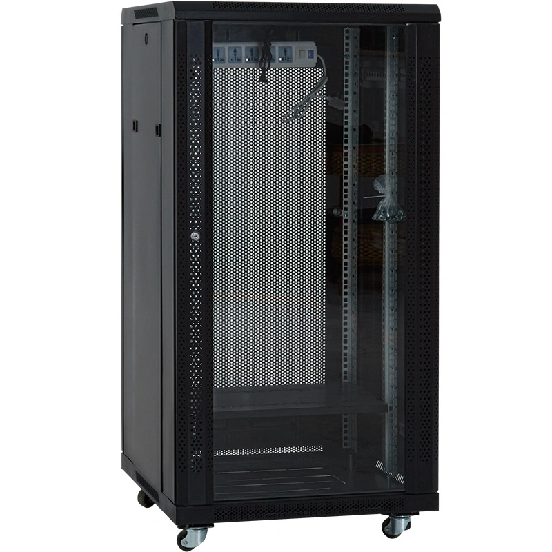 19'' 18u Equipment Rack (600mm X 600mm) Rear Door (Single open mesh with round lock) Cabinet