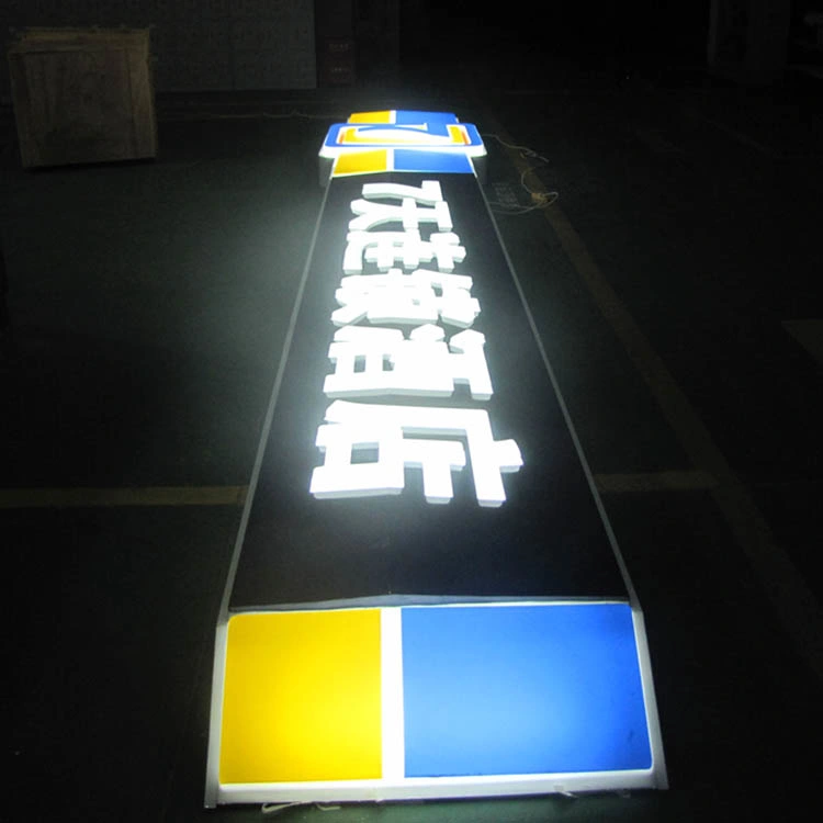 7 Days Front Illuminated Letter Light Box Chain Hotel Advertising Signs Board