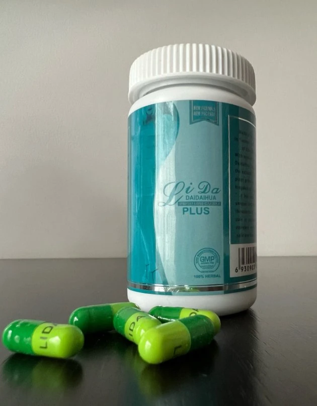 Mujer Delgada Natural diet pills LIDA Daidaihua Negro Oro productos de la pérdida de peso