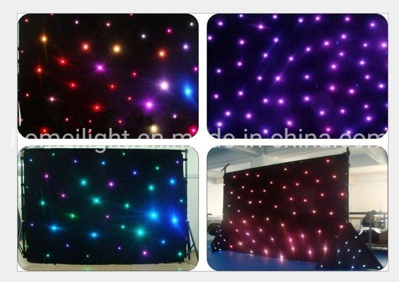 Super Brightness RGB 3in1 Star Curtain for Wedding Party Shows Disco
