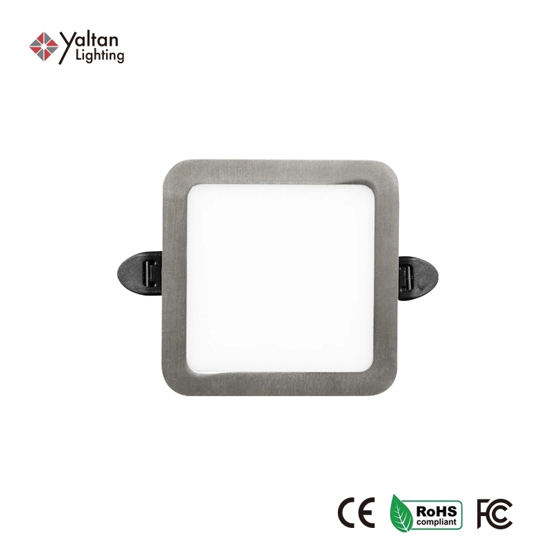 LED Recessed Square Round Panel Light Energy-Saving No Stroboscopic Long Life Time Aluminium Lights