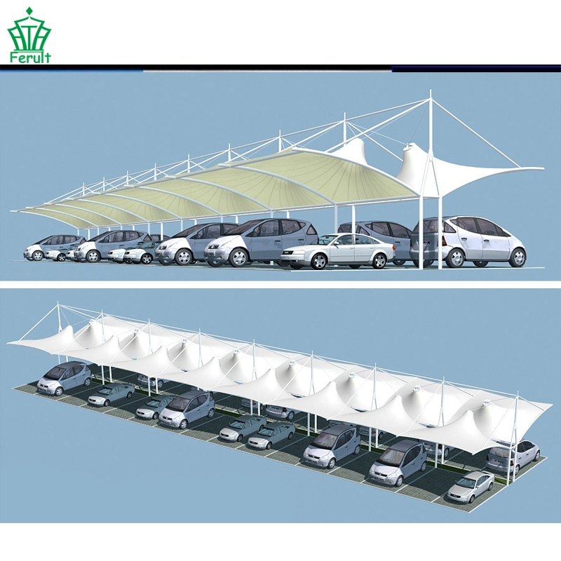 Prefabricated 6X6 for One Bay Steel Tube Carports Garage Car Parking Structure Tent