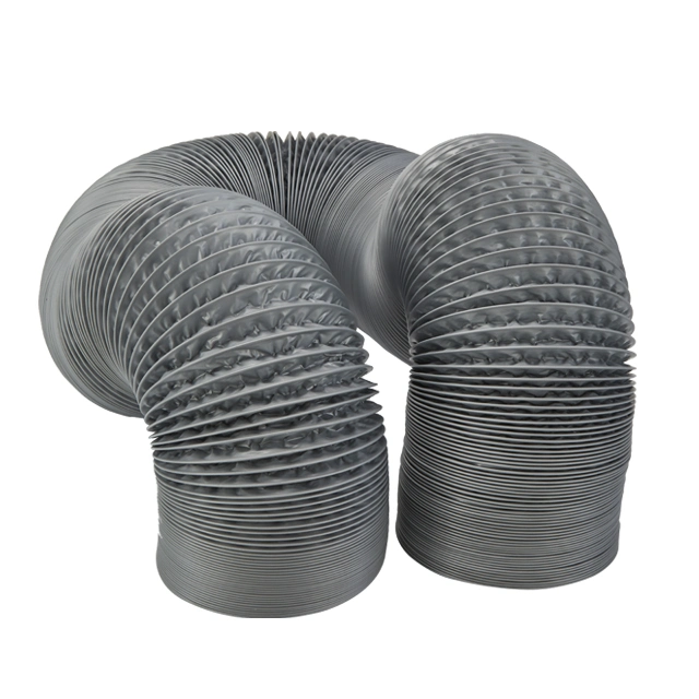 Flexible en PVC gris conduit d'aluminium pour cuisine industrielle hotte de cuisine du tuyau d'échappement