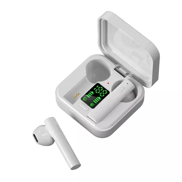 Latest HiFi Totally True Wireless Stereo Tws Air6 Plus Earphones Bt Headphones Solar Charging Earbuds Intelligent LED Display Contact Control