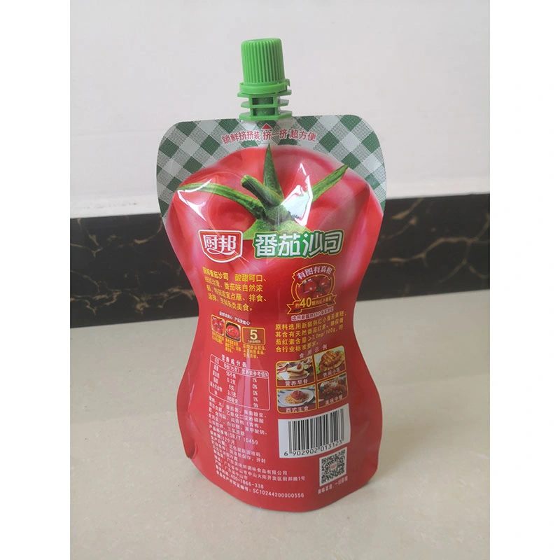 Plastic Multi Layer Composited Film Sauce Pouch Packaging for Condiment and Seasoning