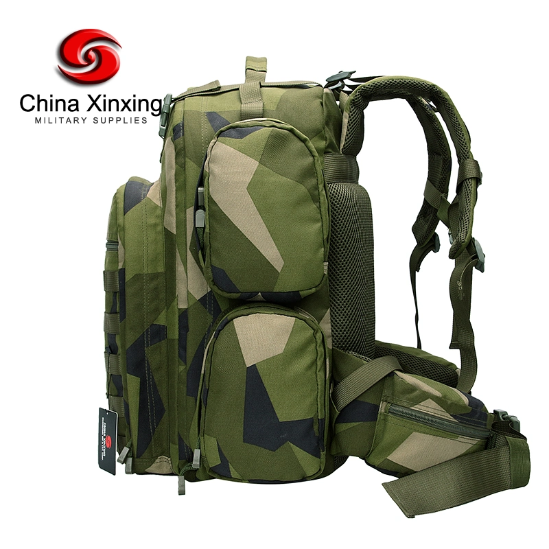 Bolsa de táctico militar exterior impermeable mochila de senderismo de gran capacidad de camuflaje Mochila de poliéster 900D