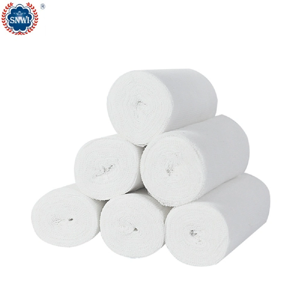OEM Disposable Medical Wound Care Surgical Dressing First Aid Clinical Absorbent 100% Cotton Gauze Roll Bandage