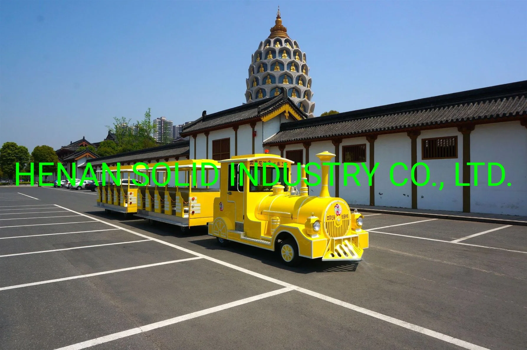 Indoor and Outdoor Amusement Park Electric Trackless Trains