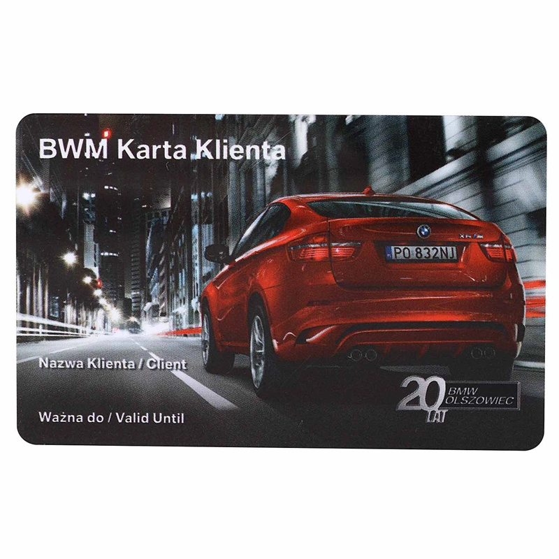 Custom Hq Color Printing PVC Membership Cards for Automobile Clubs