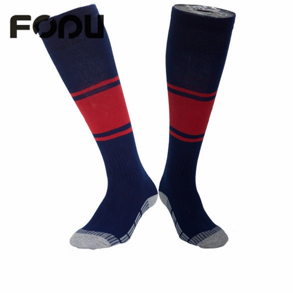 Productor chino Unisex Knee High Solid Deporte Fútbol medias de compresión