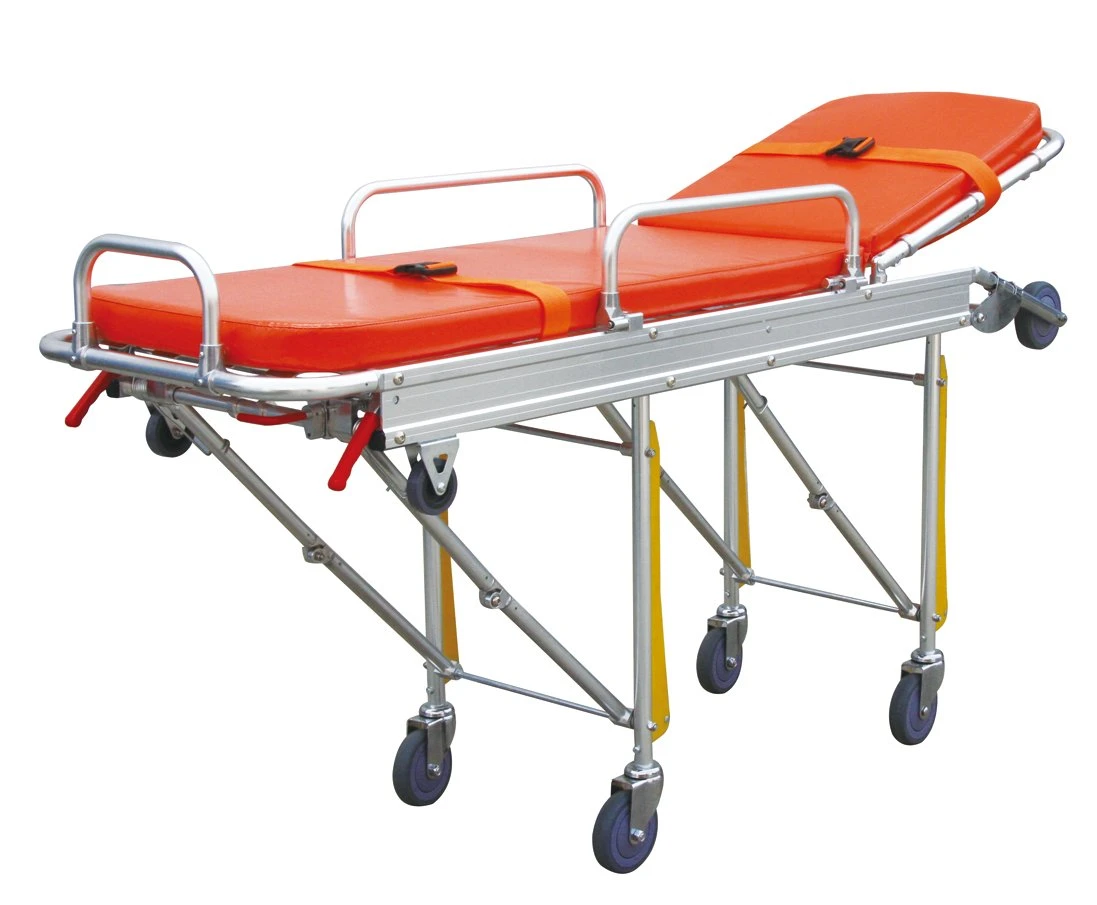 Adjustable Hospital Emergency Aluminum Stretcher Trolley/Ambulance Stretcher