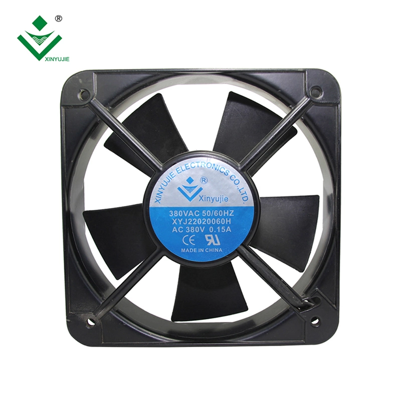 20060 High CFM 110/220/380V impermeable IP55 AC Ventilador de refrigeración pequeño Ventilador axial industrial 2700rpm de 200 x 200 x 60 mm