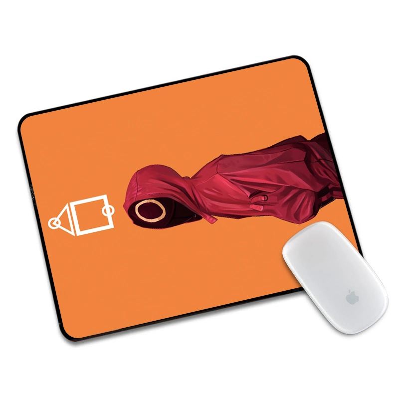 Caucho de alta calidad Non-Slip extra Playmat Gaming Mouse Pad Ronda seis El calamar juego Mousepad