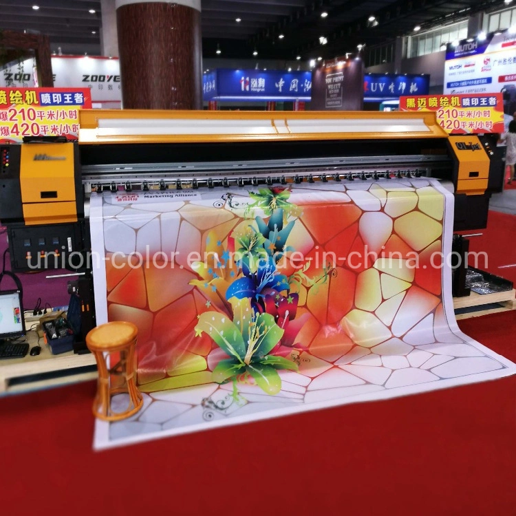 3.2m Large Format Printer Human Qi Jet Solvent Printer Flex Vinyl Sticker PVC Pet Wall Paper Printing Machine Digital Printer Plotter Made in China