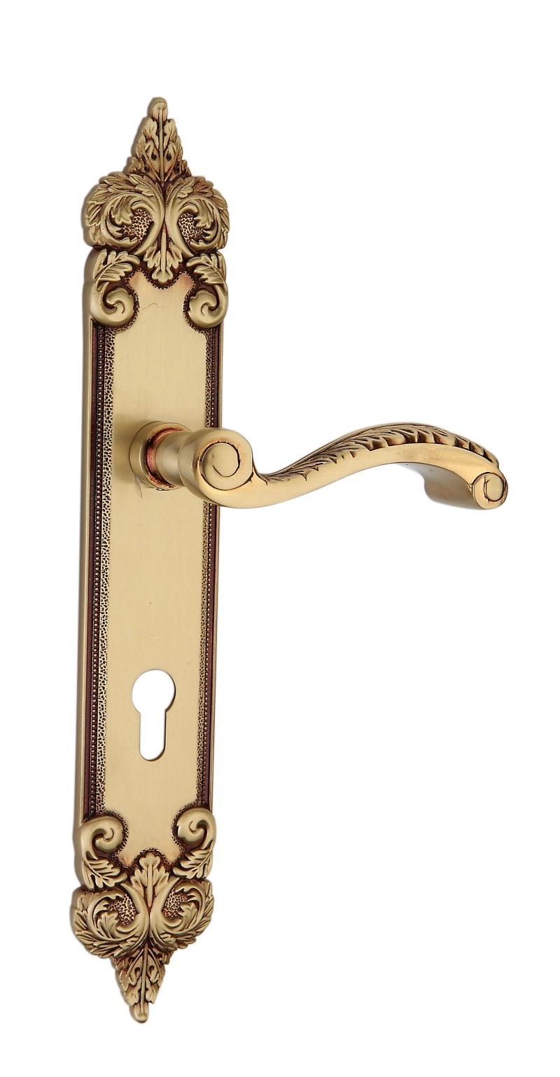 Classical Kingly Design Lever Door Handle Middle Size Zinc Alloy