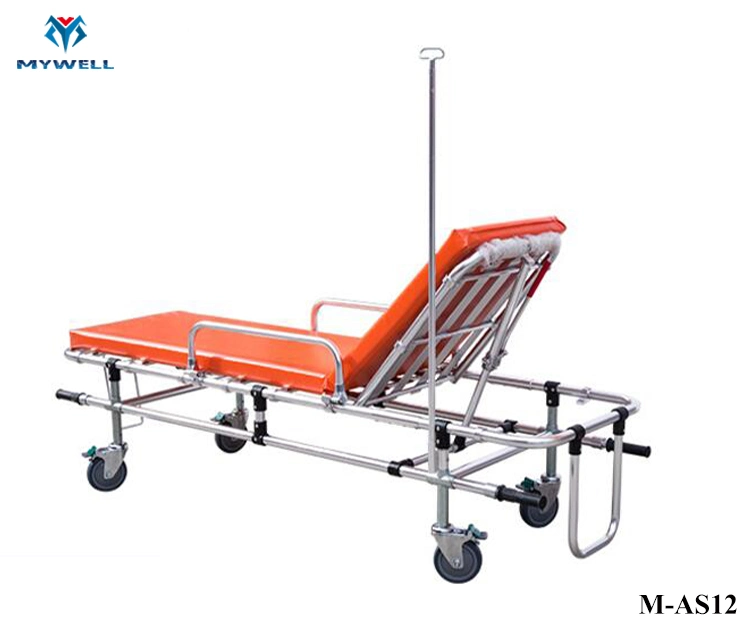 M-As12 Hot Selling Folding Ambulance Stretcher with Wheels